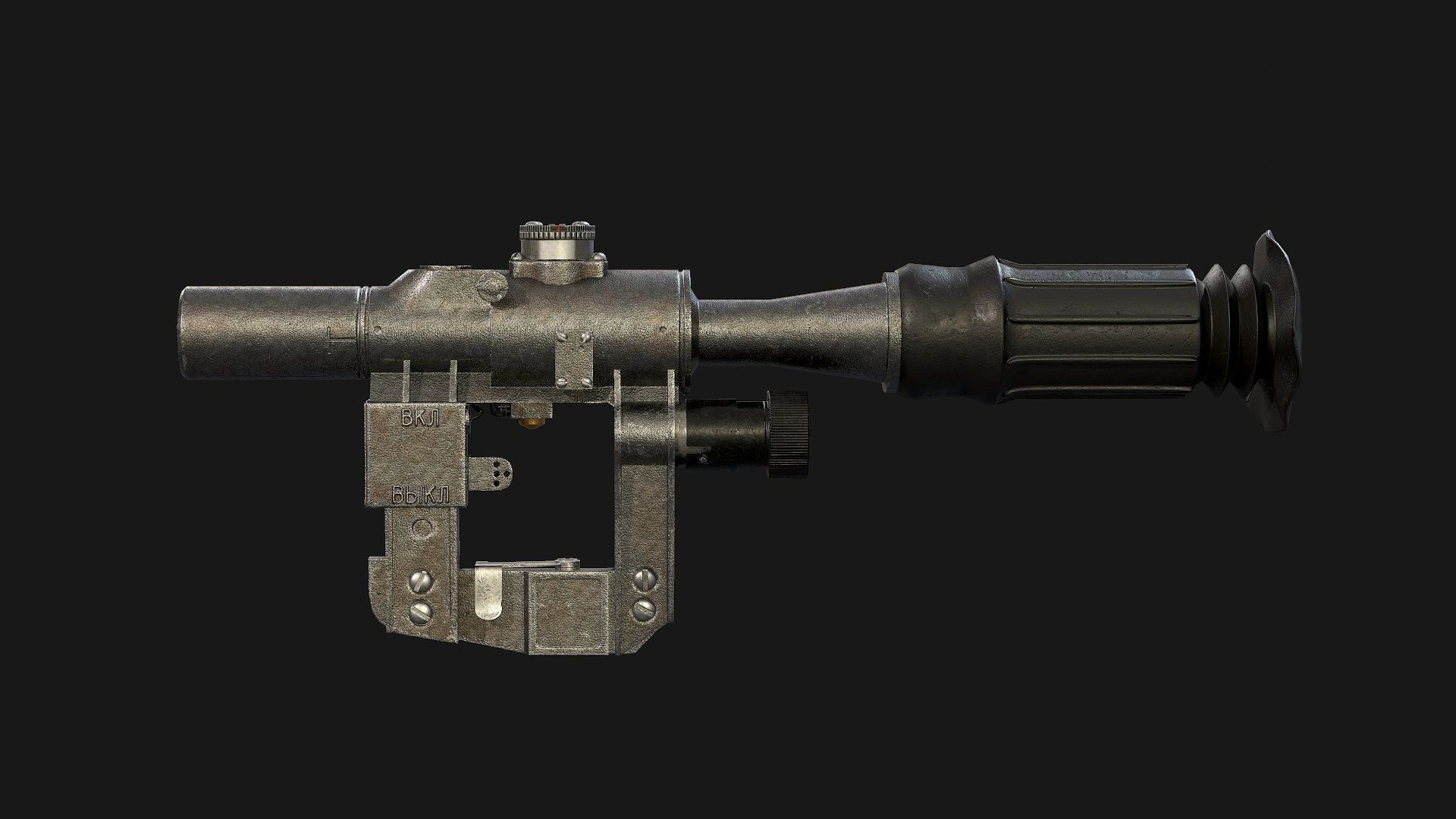 Optical Sniper Sight PSO-1 Low-poly 3D model_6