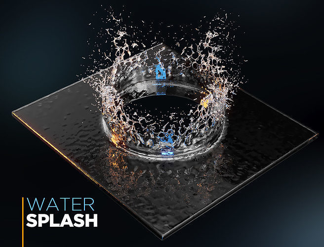 Water Splash 3D model