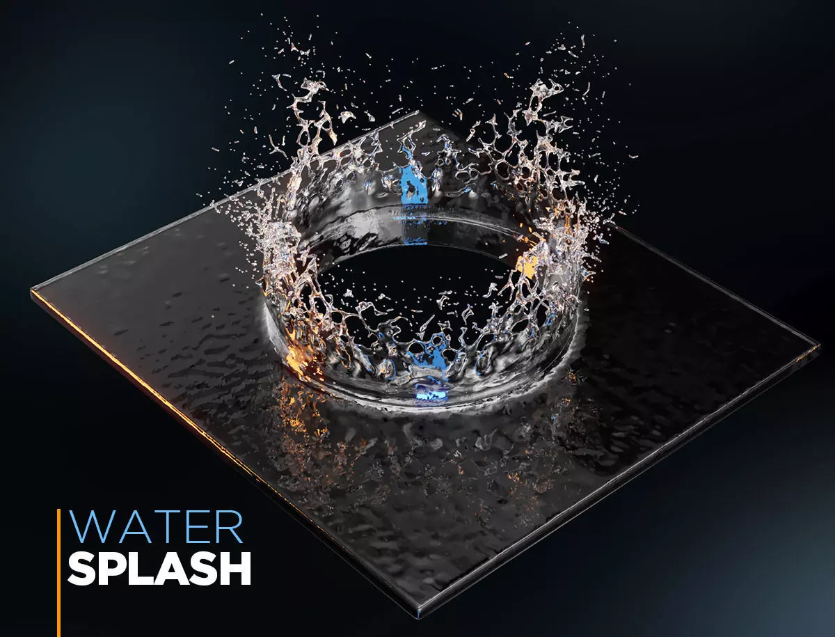 Water Splash 3D model_0