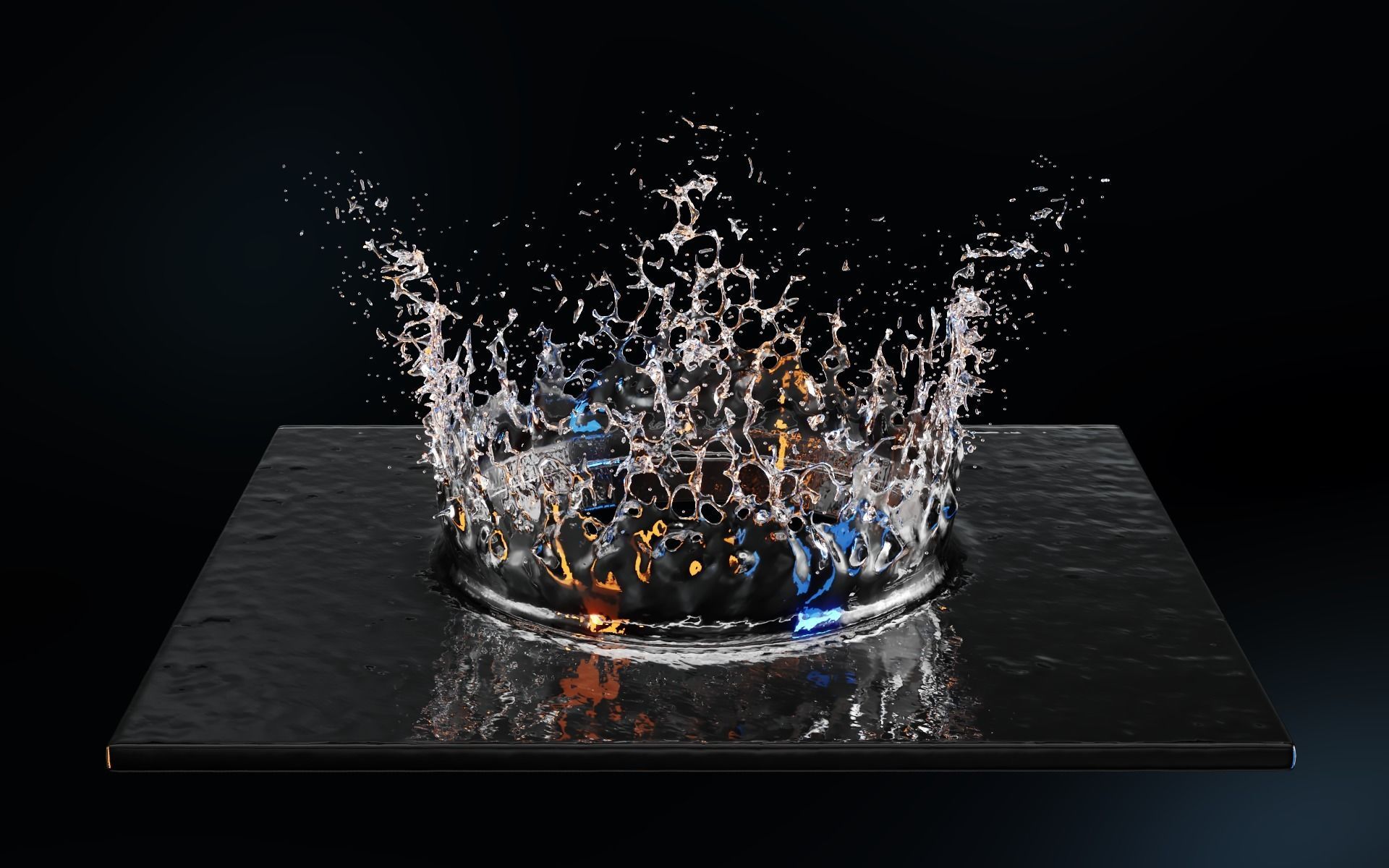 Water Splash 3D model_3