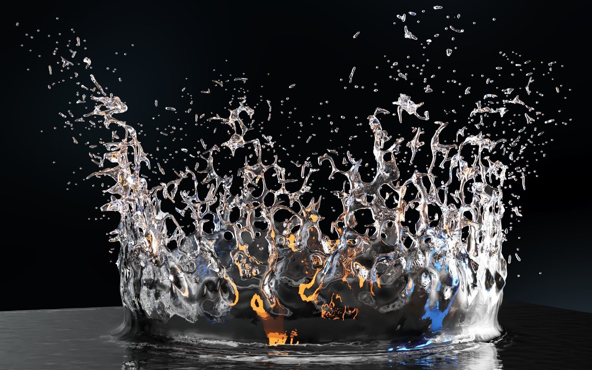 Water Splash 3D model_1