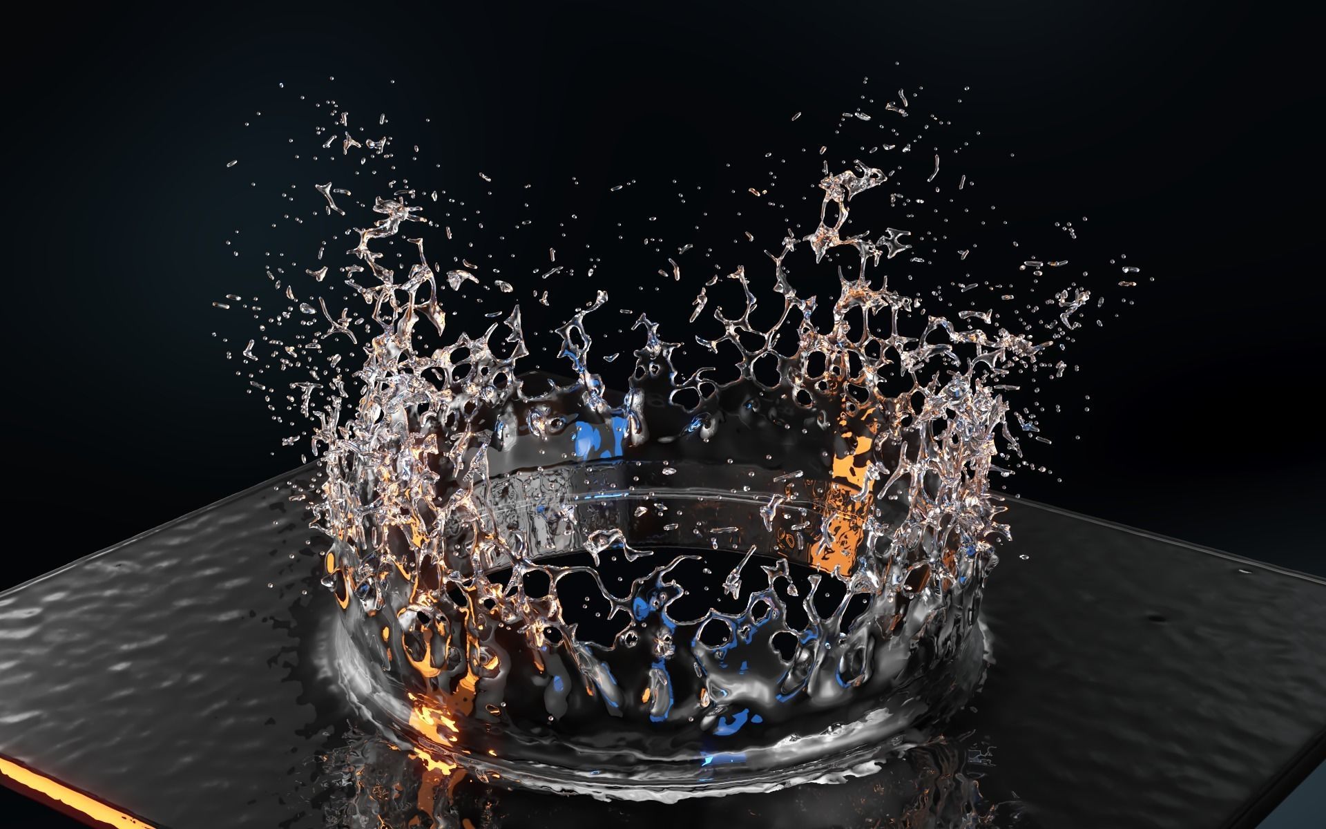 Water Splash 3D model_4