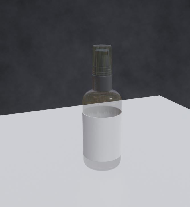pump bottle Low-poly 3D model_7