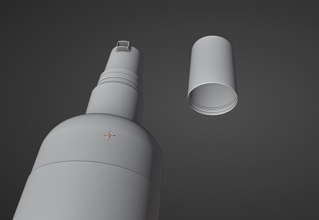 pump bottle Low-poly 3D model_9