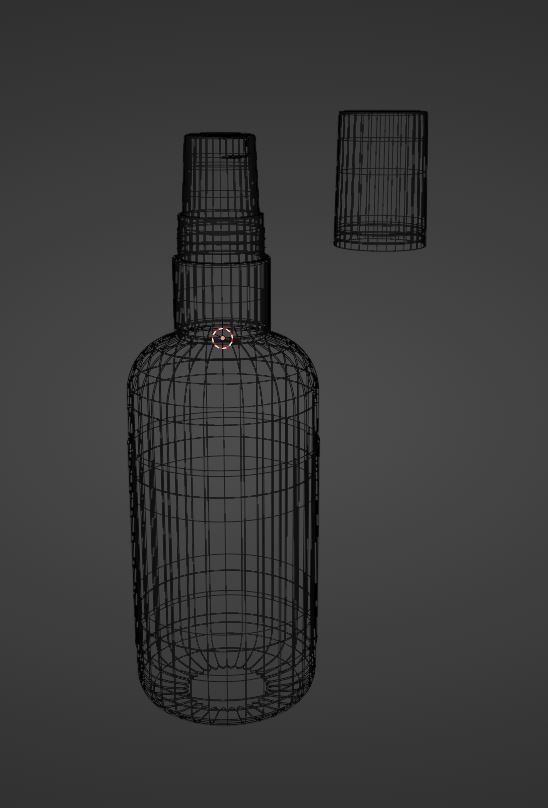 pump bottle Low-poly 3D model_8