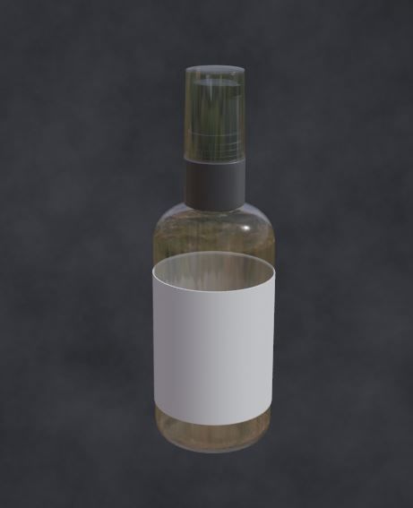 pump bottle Low-poly 3D model_4