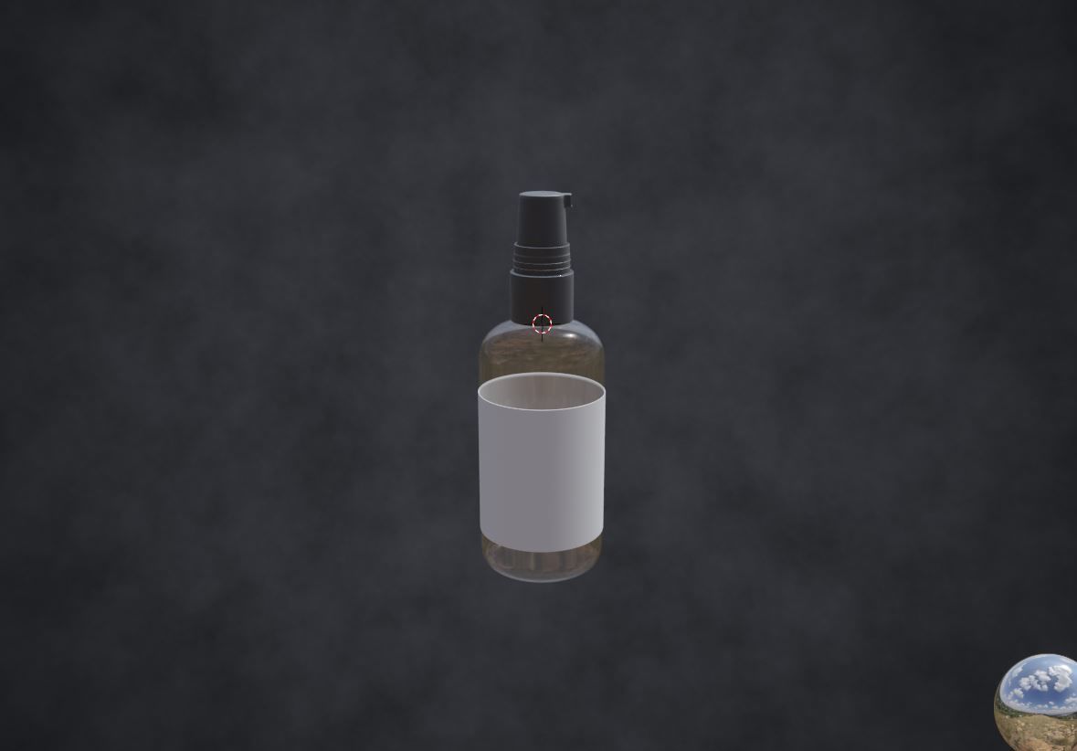 pump bottle Low-poly 3D model_2