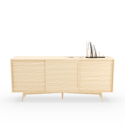 Scandinavian TV unit 3D model