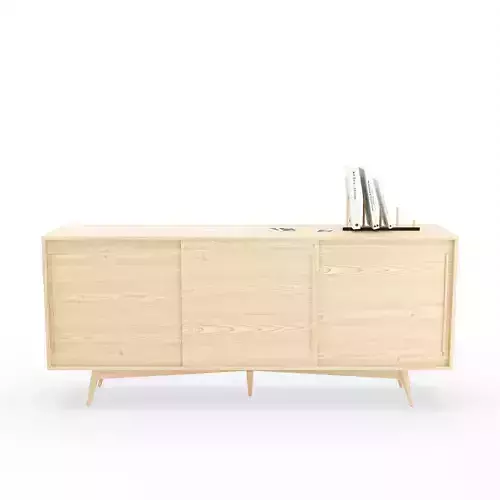 Scandinavian TV unit 3D model