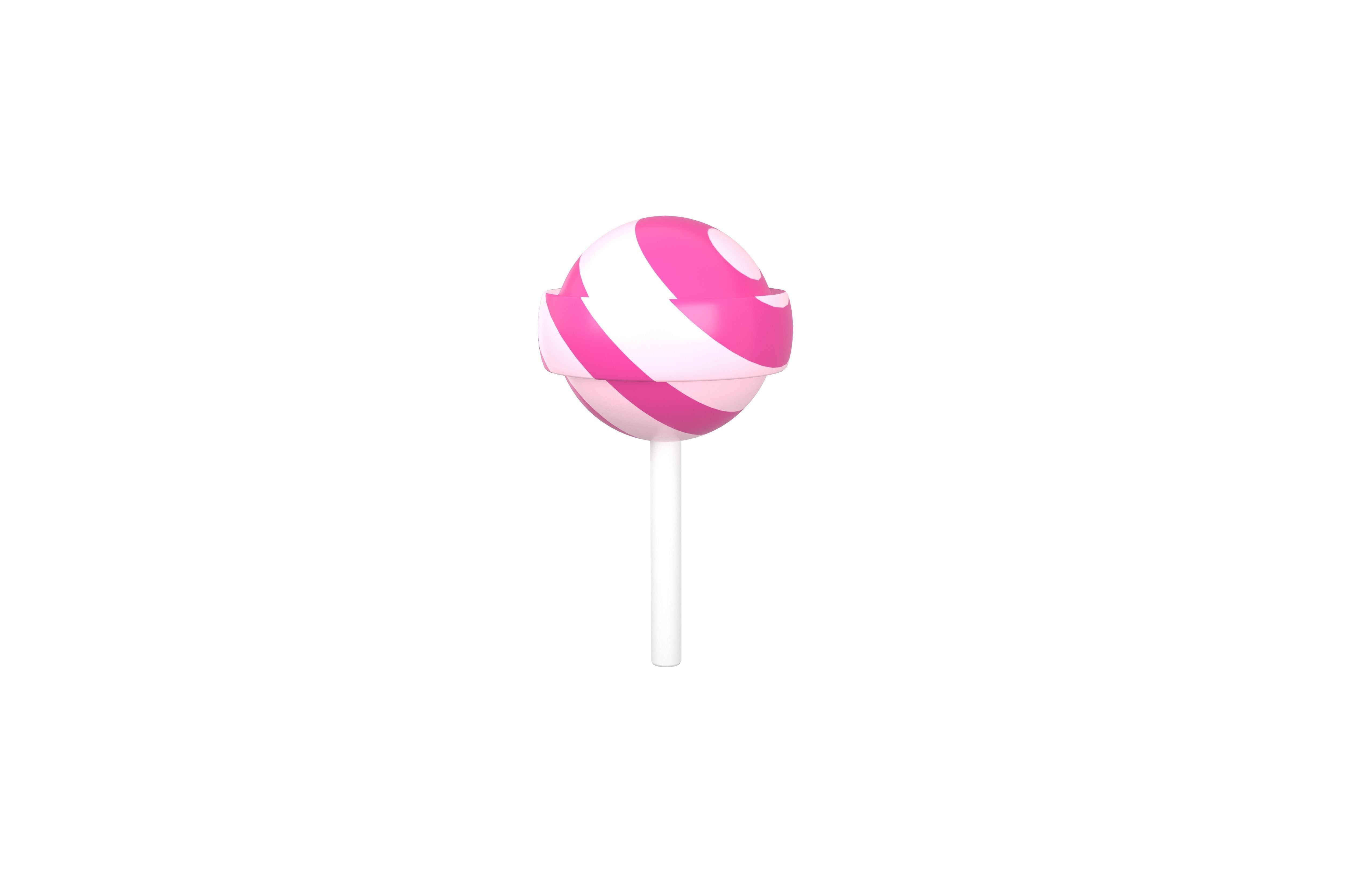 Lollipop v3 001 Low-poly 3D model_2
