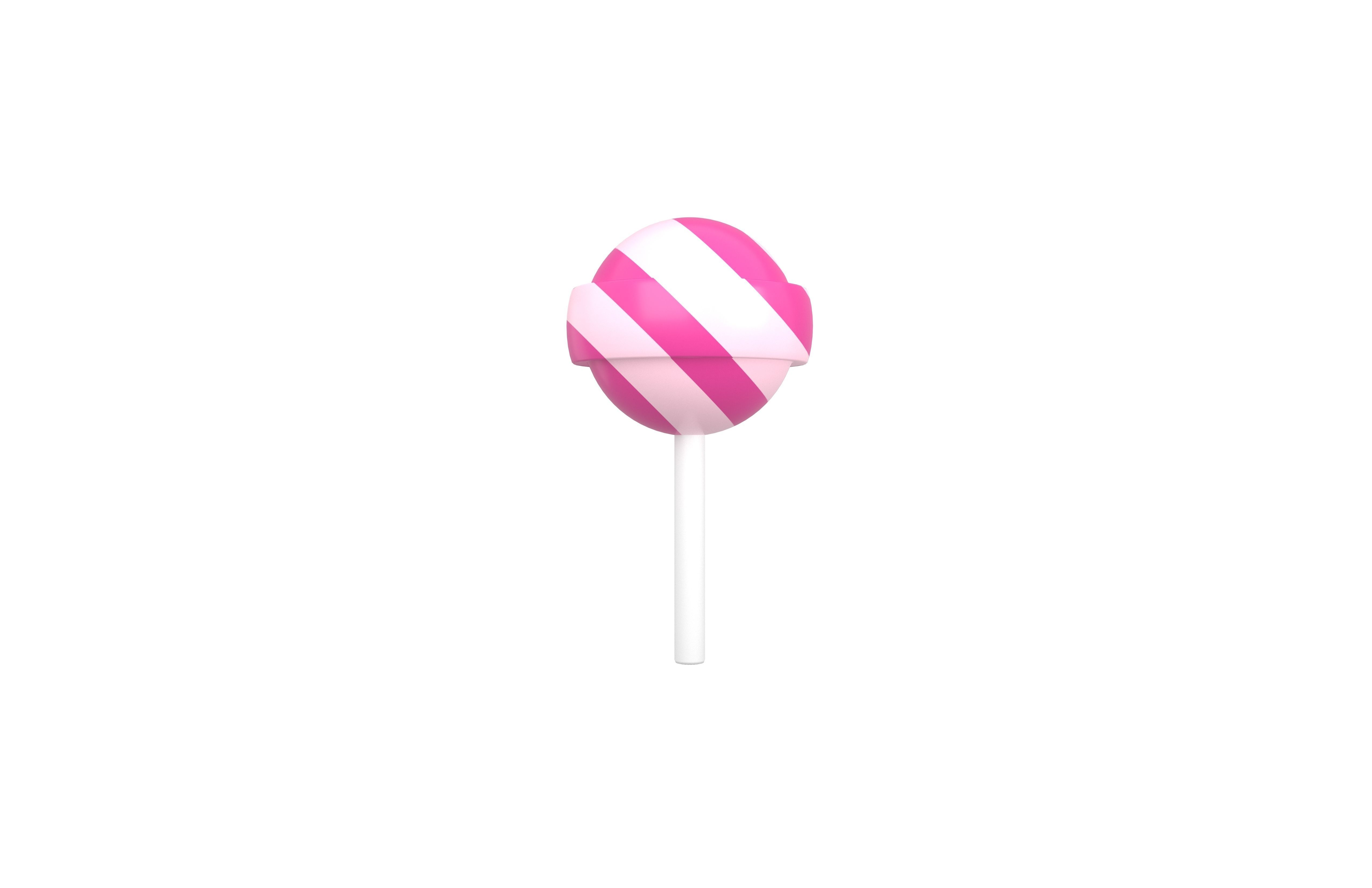 Lollipop v3 001 Low-poly 3D model_1