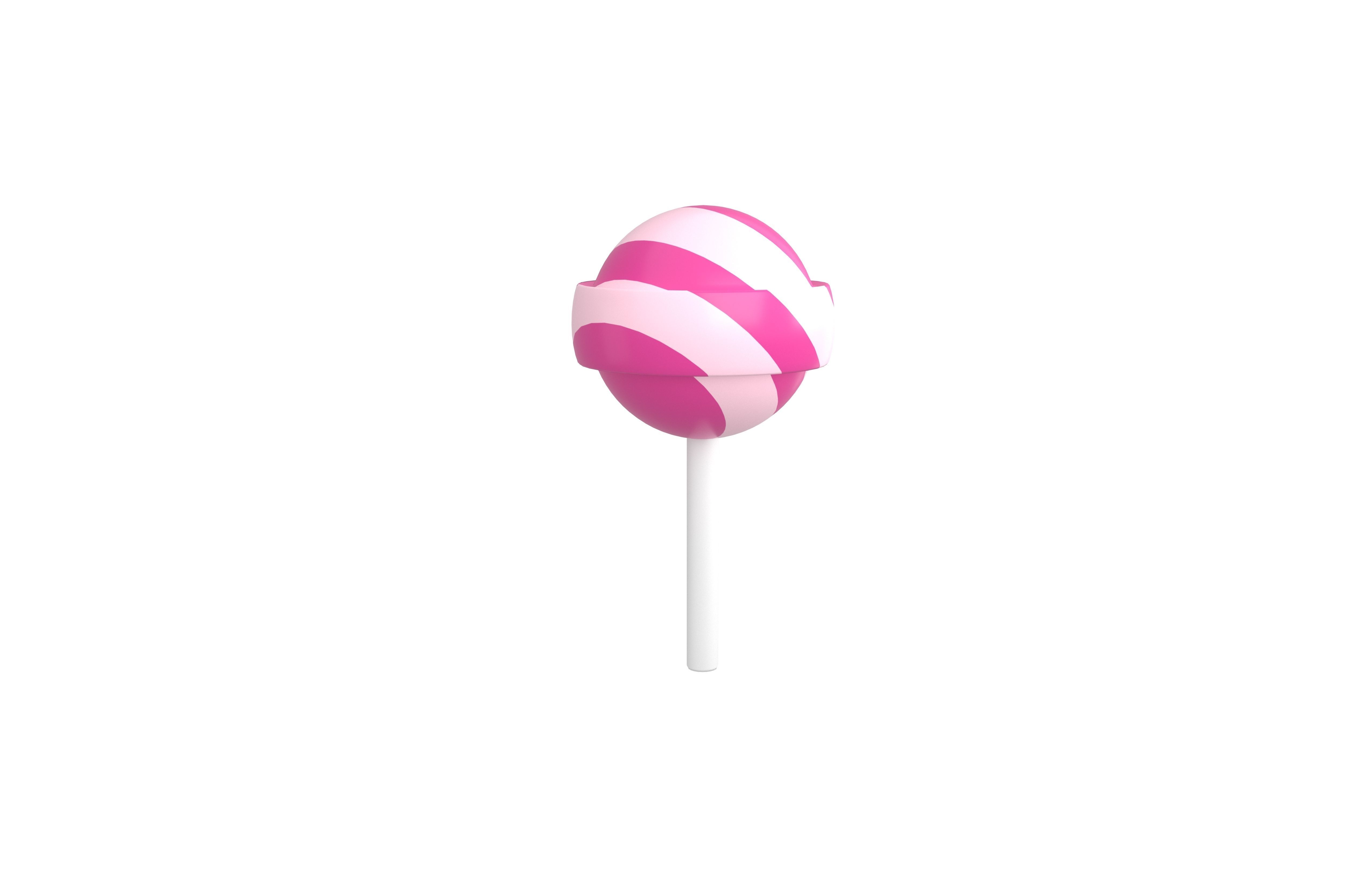 Lollipop v3 001 Low-poly 3D model_3