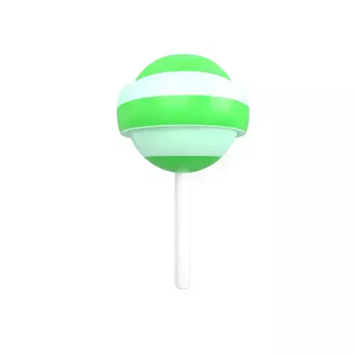 Lollipop v3 006 Low-poly 3D model