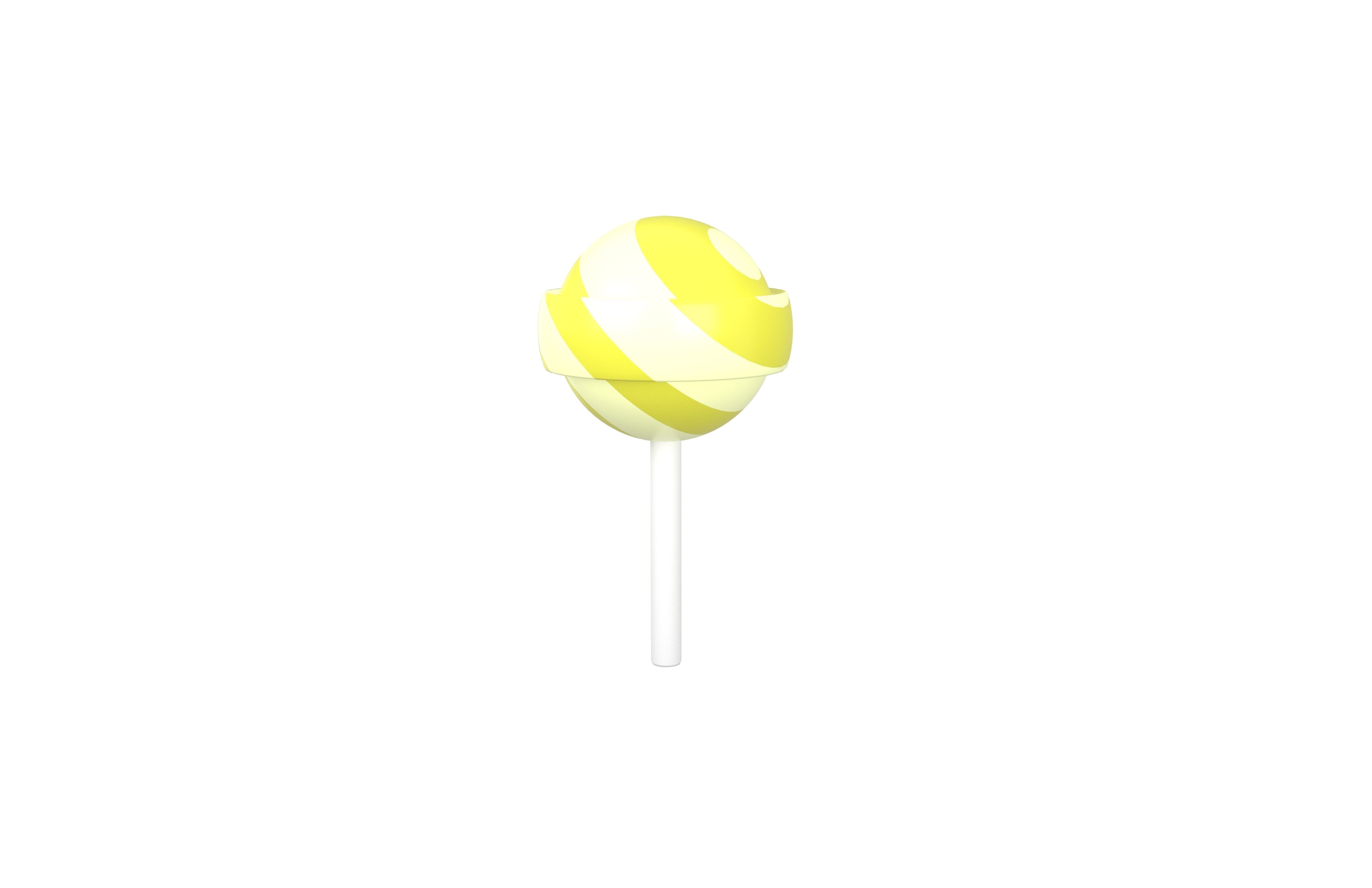 Lollipop v3 007 Low-poly 3D model_2