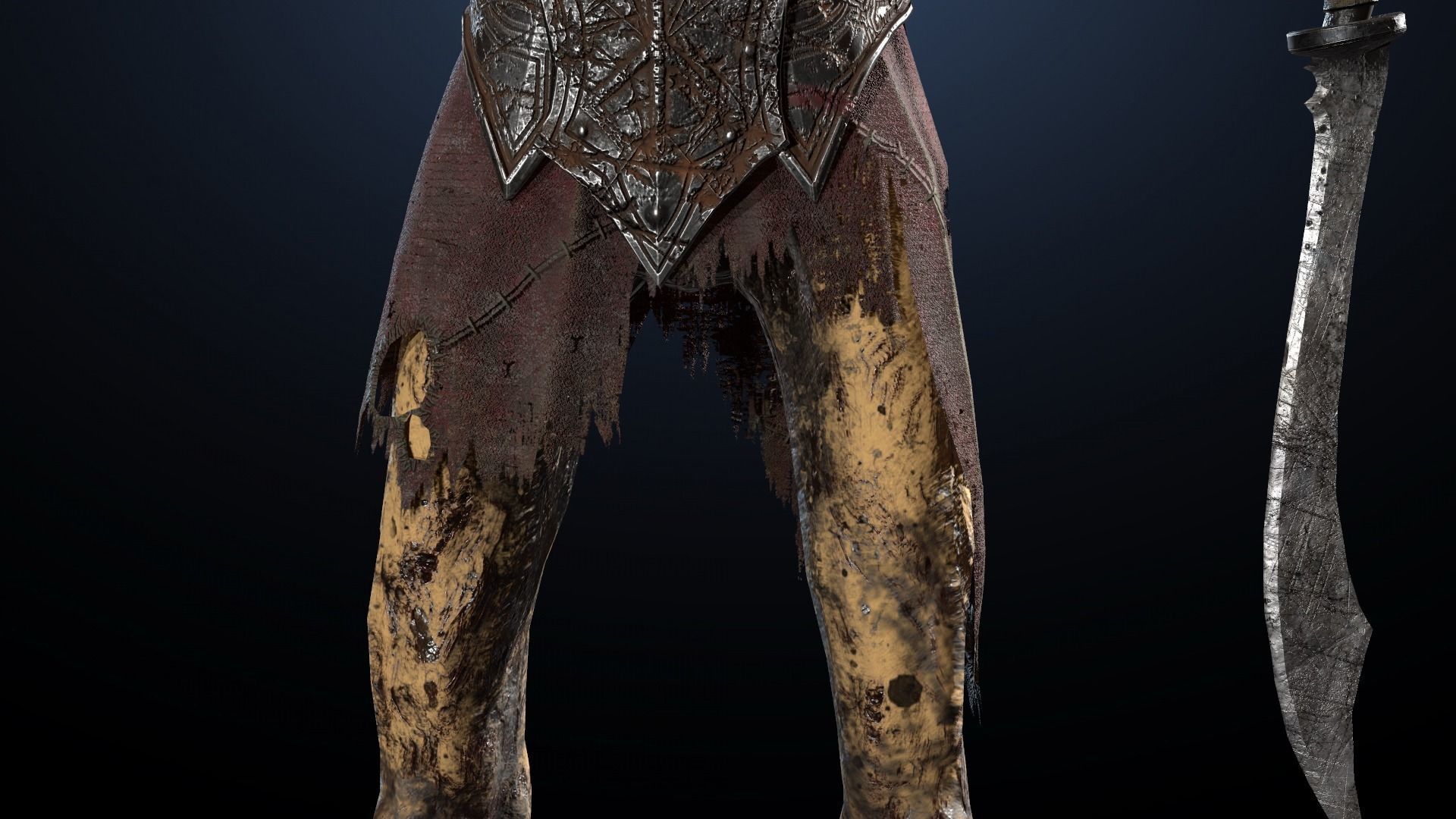 Skeleton soldier 1 RIGGED Low-poly 3D model_12