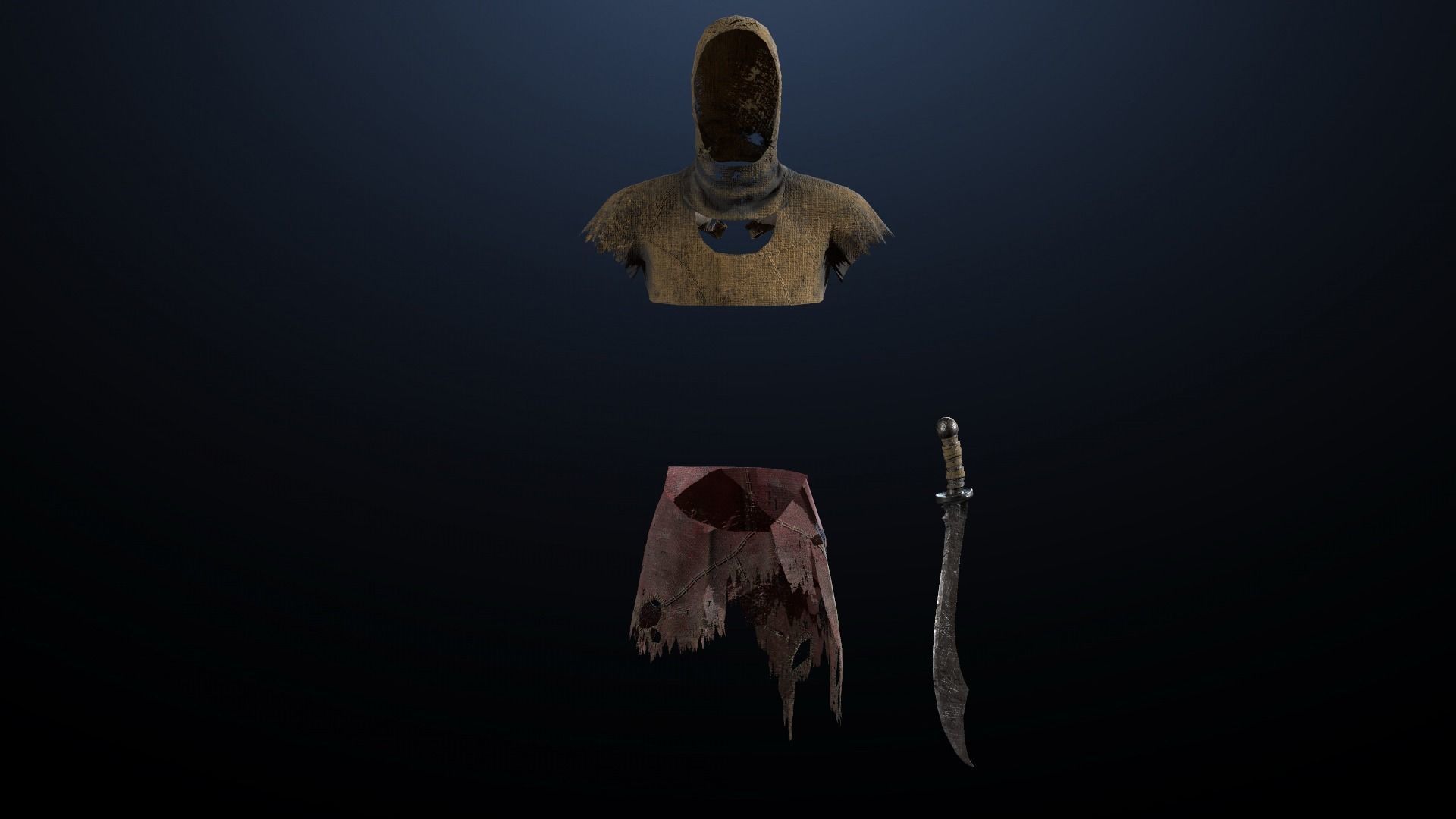 Skeleton soldier 1 RIGGED Low-poly 3D model_10