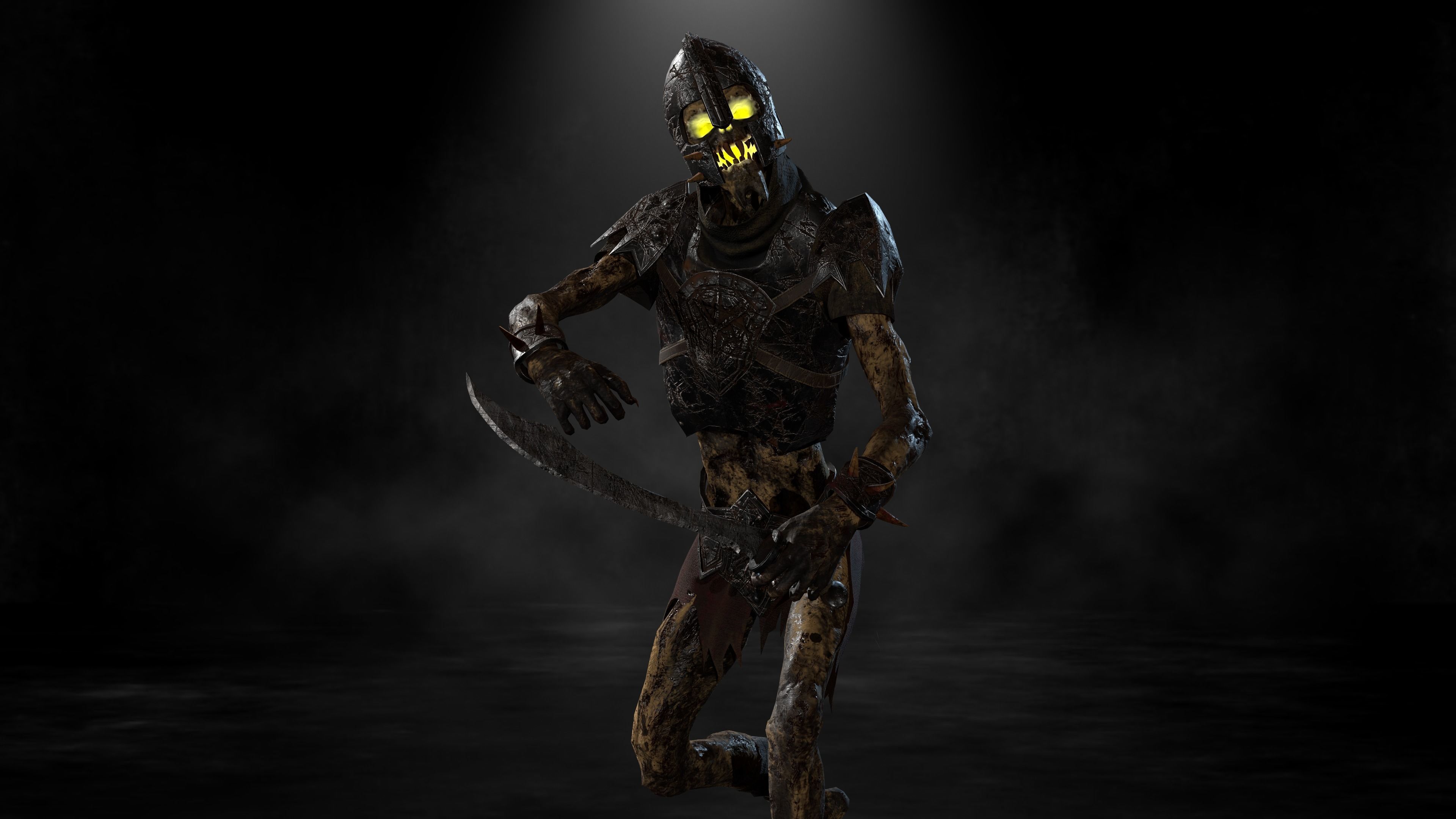 Skeleton soldier 1 RIGGED Low-poly 3D model_17