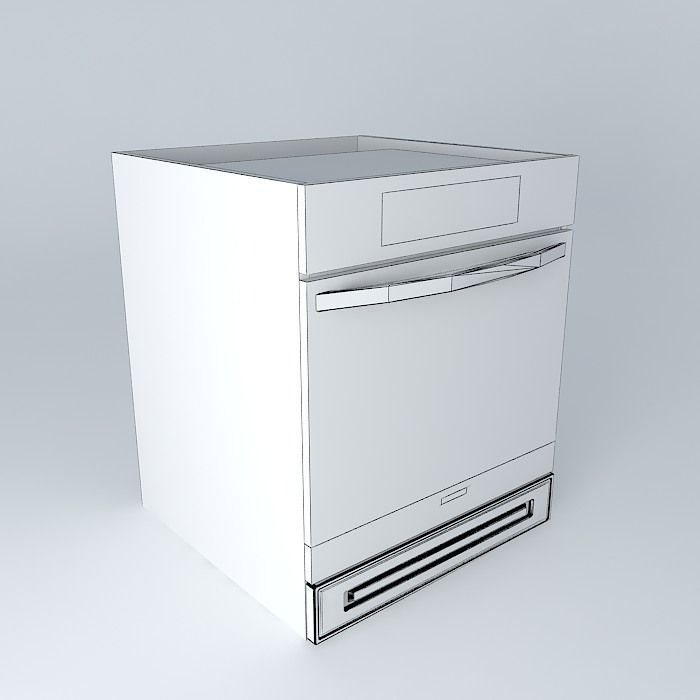 Kitchen Cabinet Royal Artycja DP 60 82 K 3D model_3