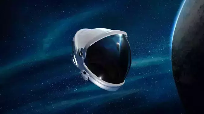 Space Helmet Low-poly 3D model