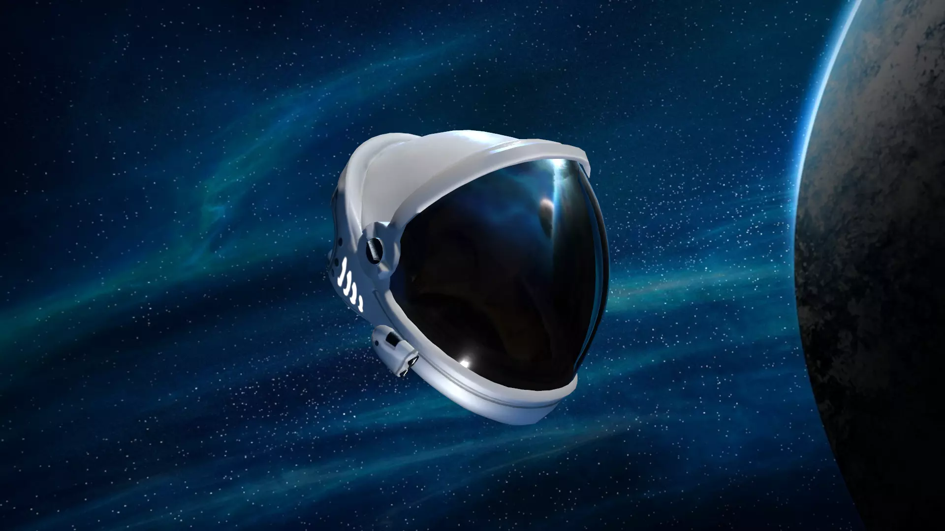 Space Helmet Low-poly 3D model