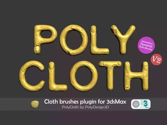 PolyCloth V2 ClothBrush Plugin for 3dsMax 3D model