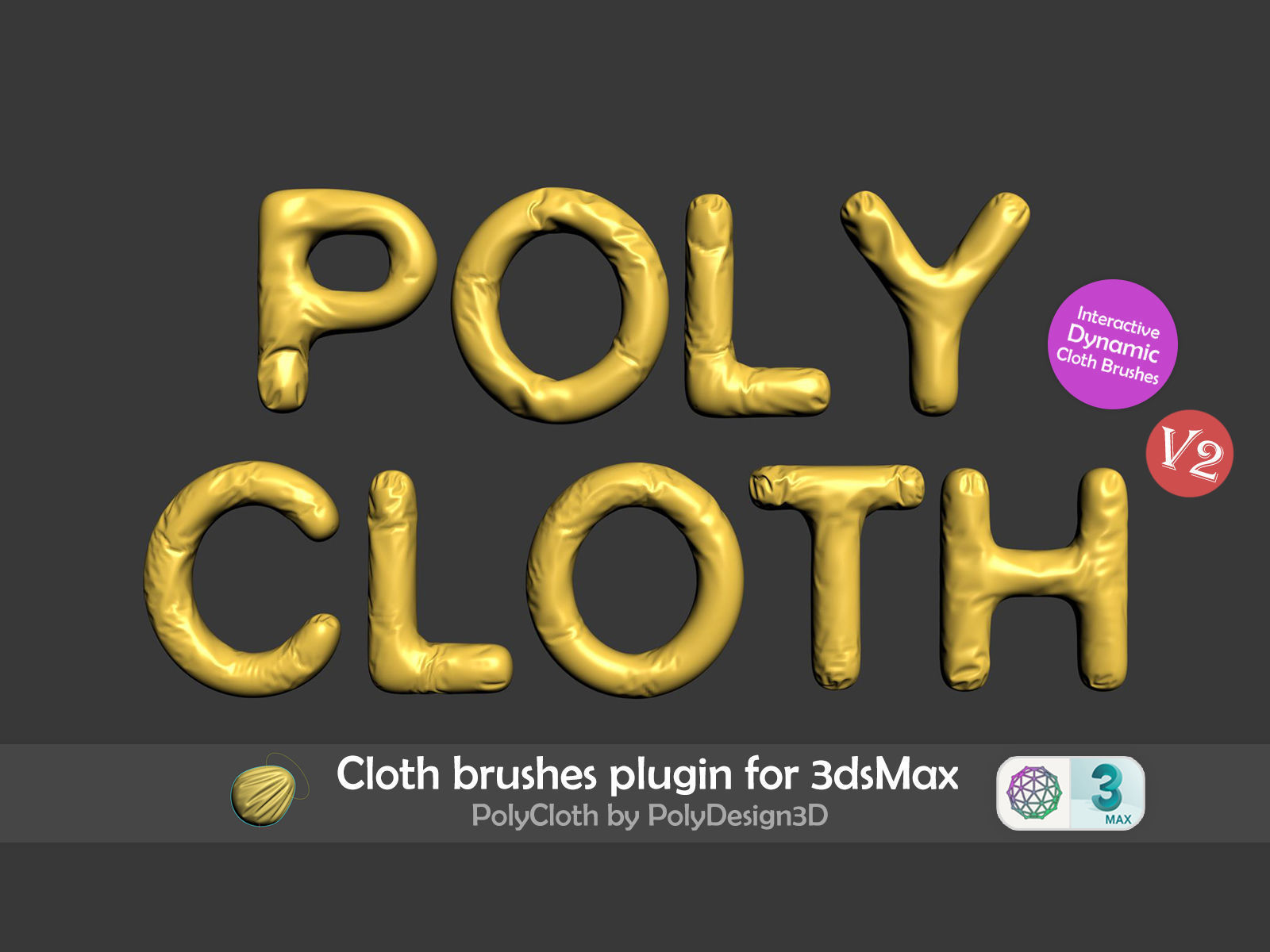 PolyCloth V2 ClothBrush Plugin for 3dsMax