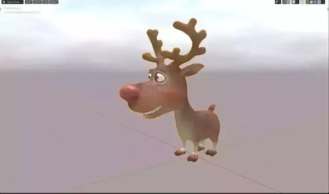 Rudolph -nosed reindeer