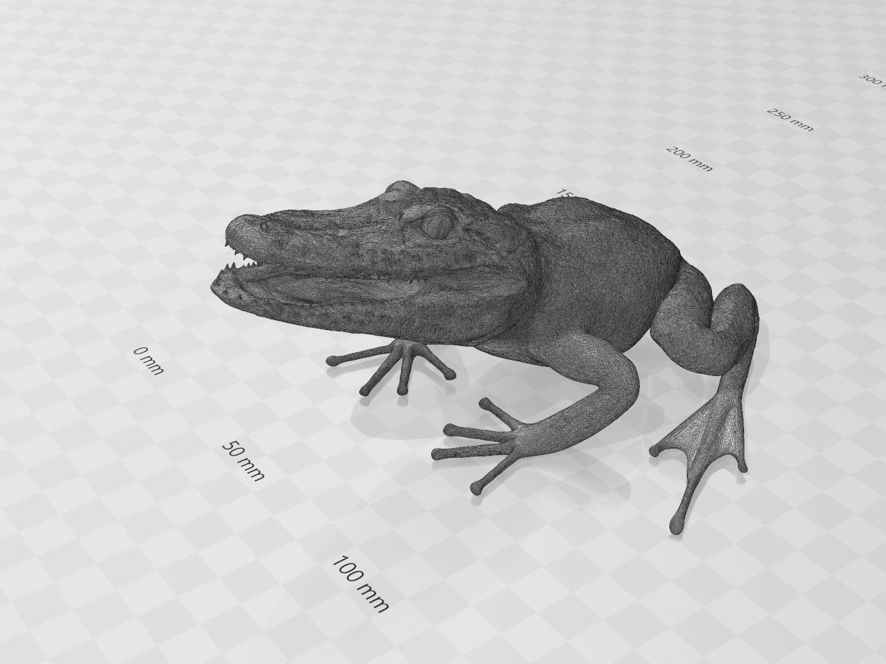 Froligator - Alifrog Hybrid Mashup 3D print model_7