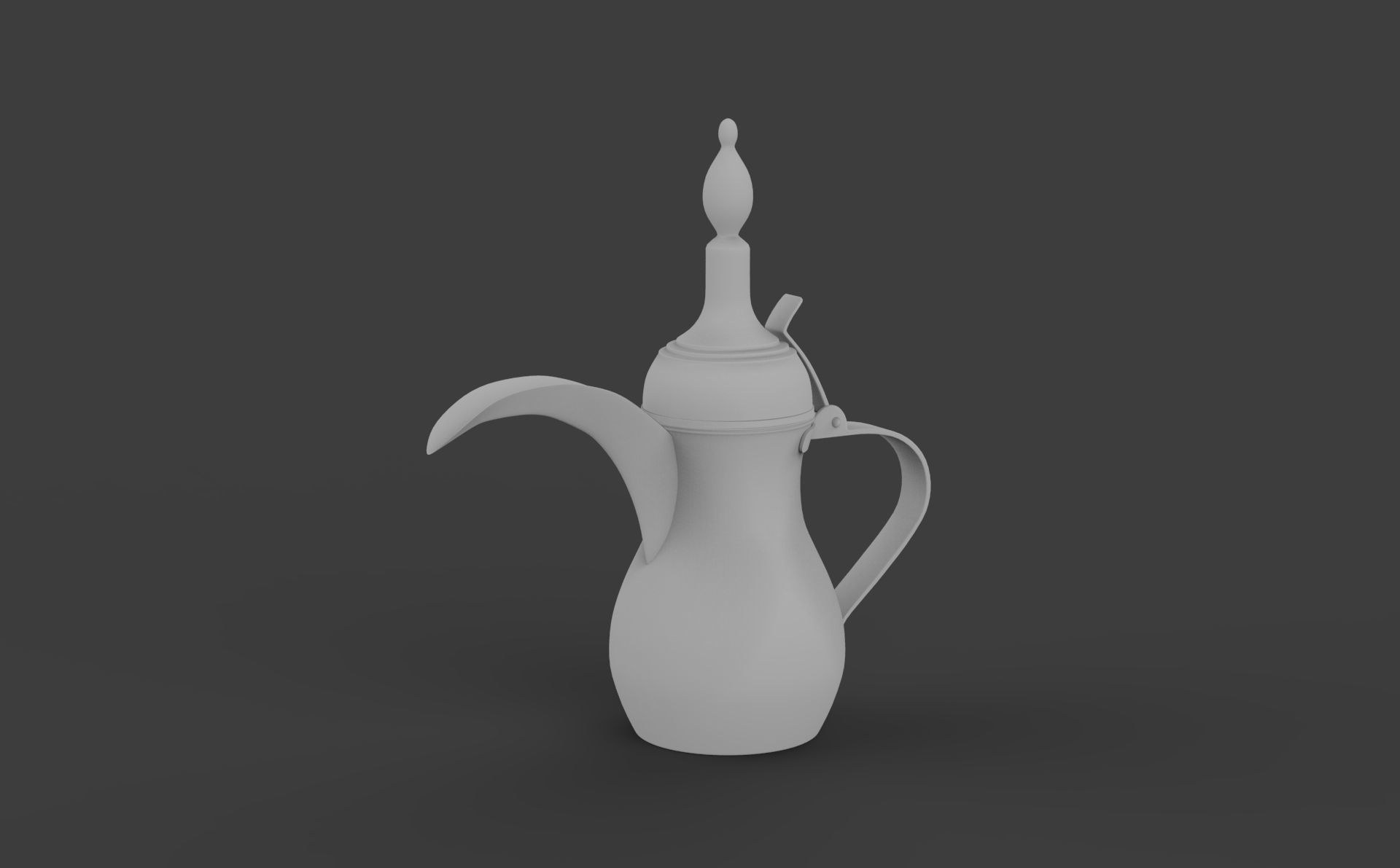 turkish coffee pot  3D model_3