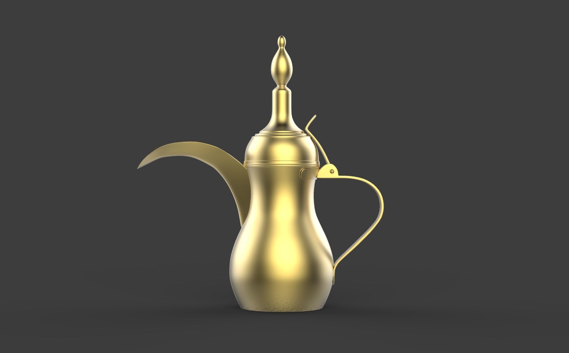 turkish coffee pot  3D model_1