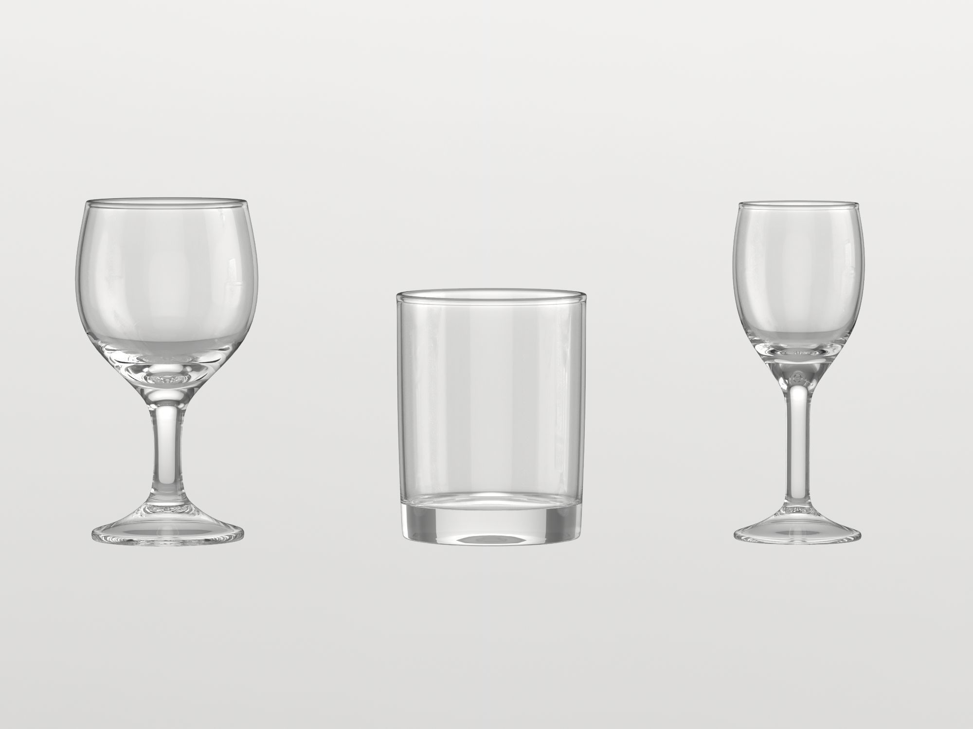 Set of glasses 3D model_6
