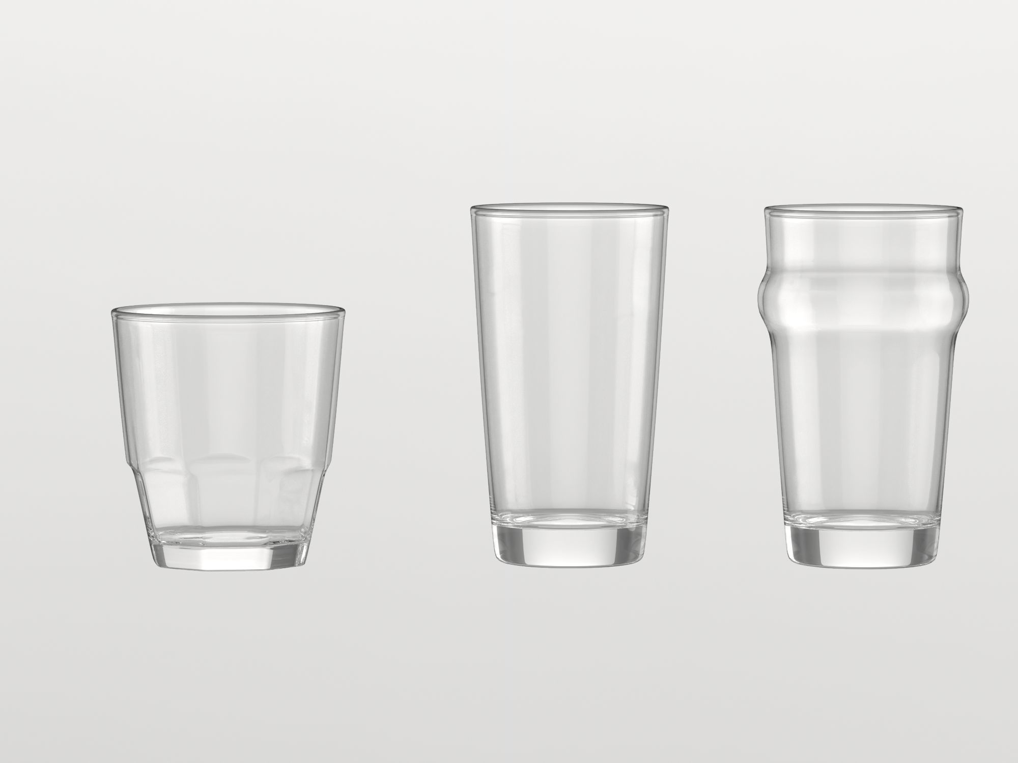 Set of glasses 3D model_7