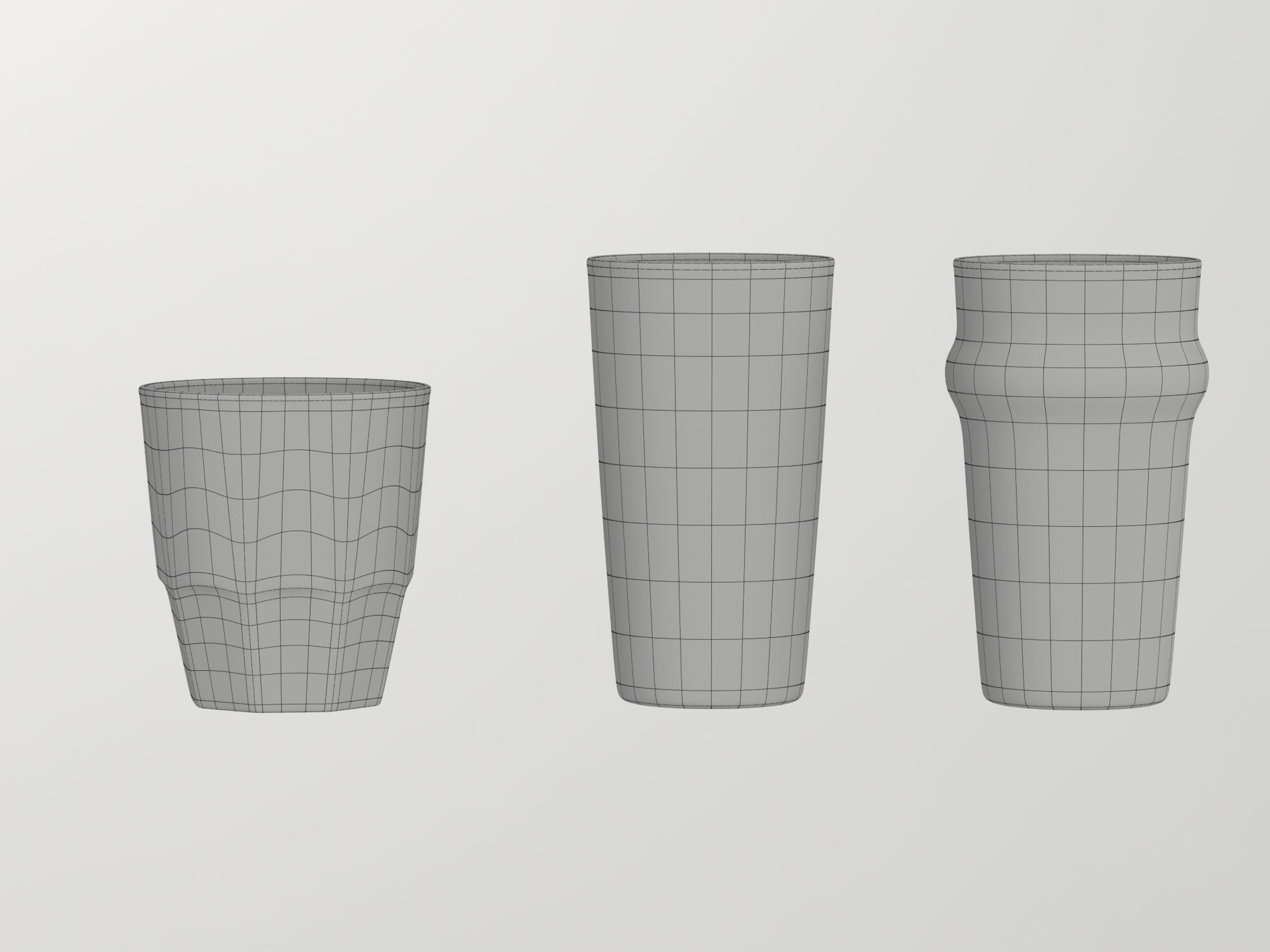 Set of glasses 3D model_13
