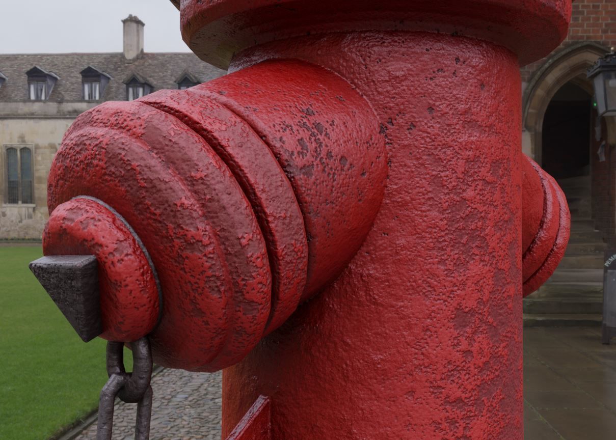 Fire Hydrant VAG 2 - Red and Rosty 1 - Low-poly 3D model_7