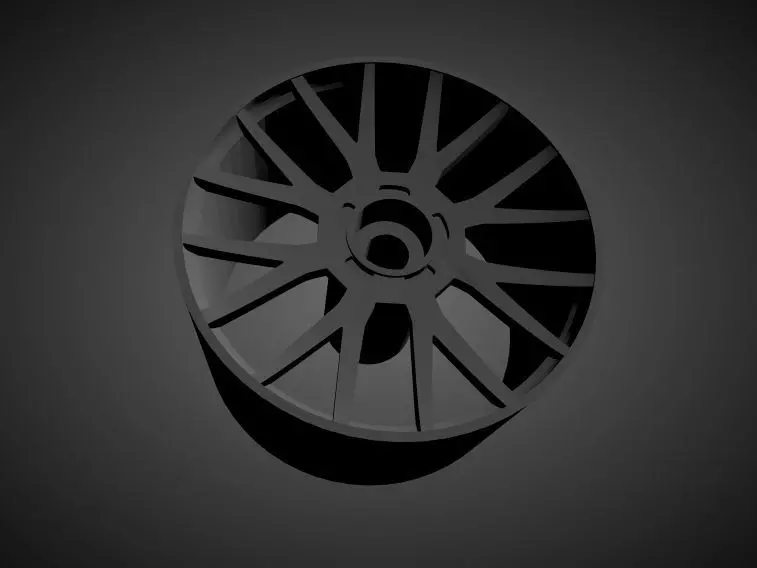 Forgiato Flow 001 rims with Brakes and tires for Hot Wheels 3D print model_0