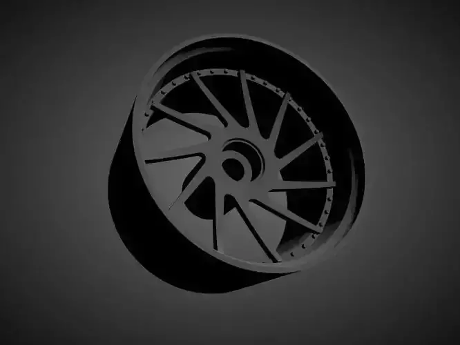 Forgiato Direzione rims with Brakes and tires for Hot Wheels