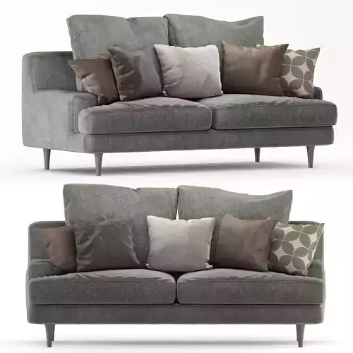 Roche Bobois sofa green 3D model