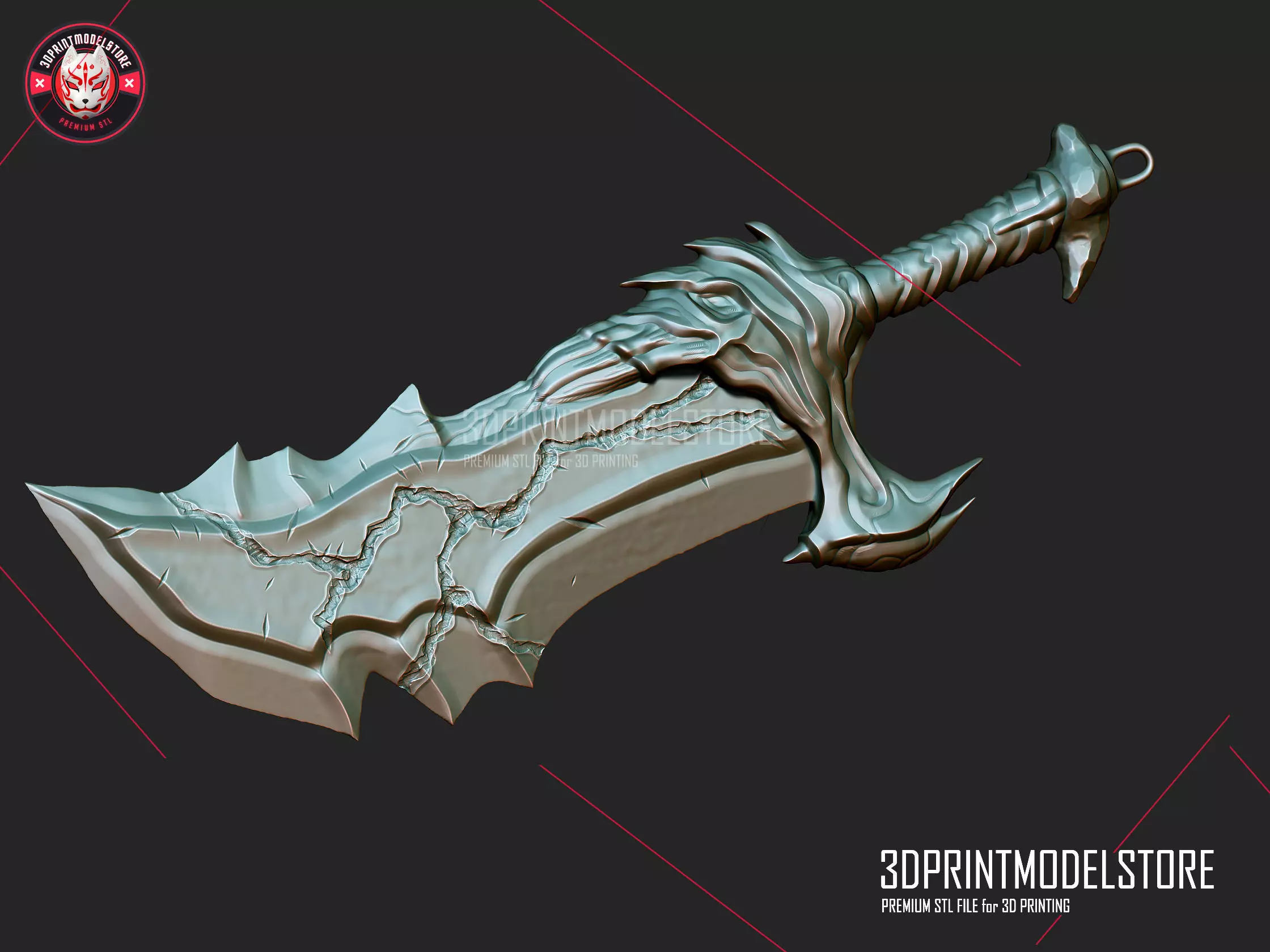 Blades of chaos - God of war Cosplay Weapon 3D print model_0