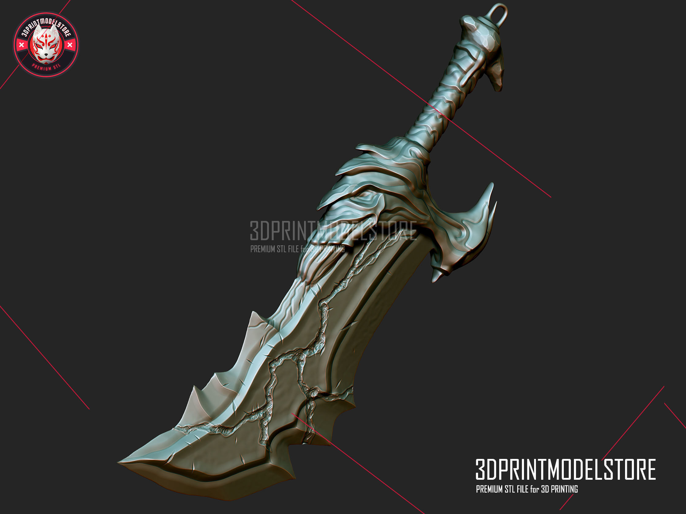 Blades of chaos - God of war Cosplay Weapon 3D print model_2