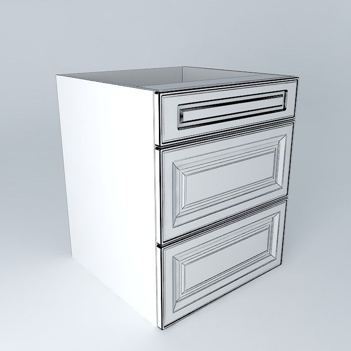 Royal Artycja Kitchen Cabinet DST 5-60 82 2S S 3D model_3