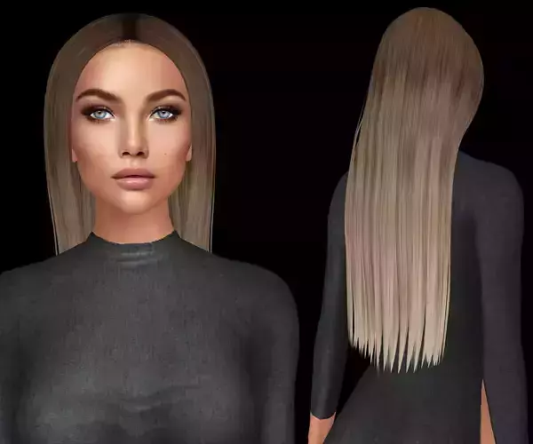 Female hairstyle 3D 