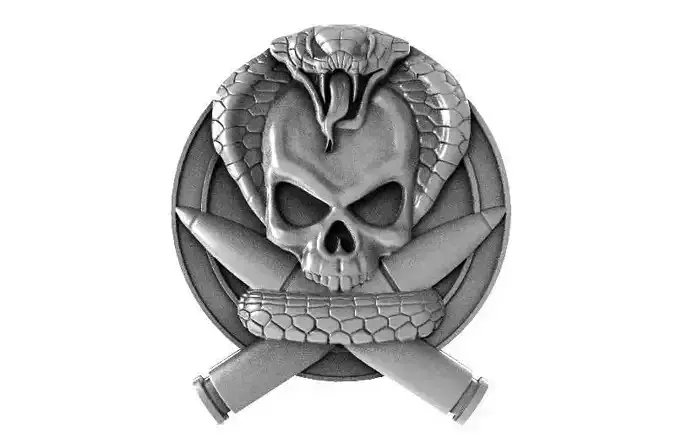 Skull soldier 2 bas-relief