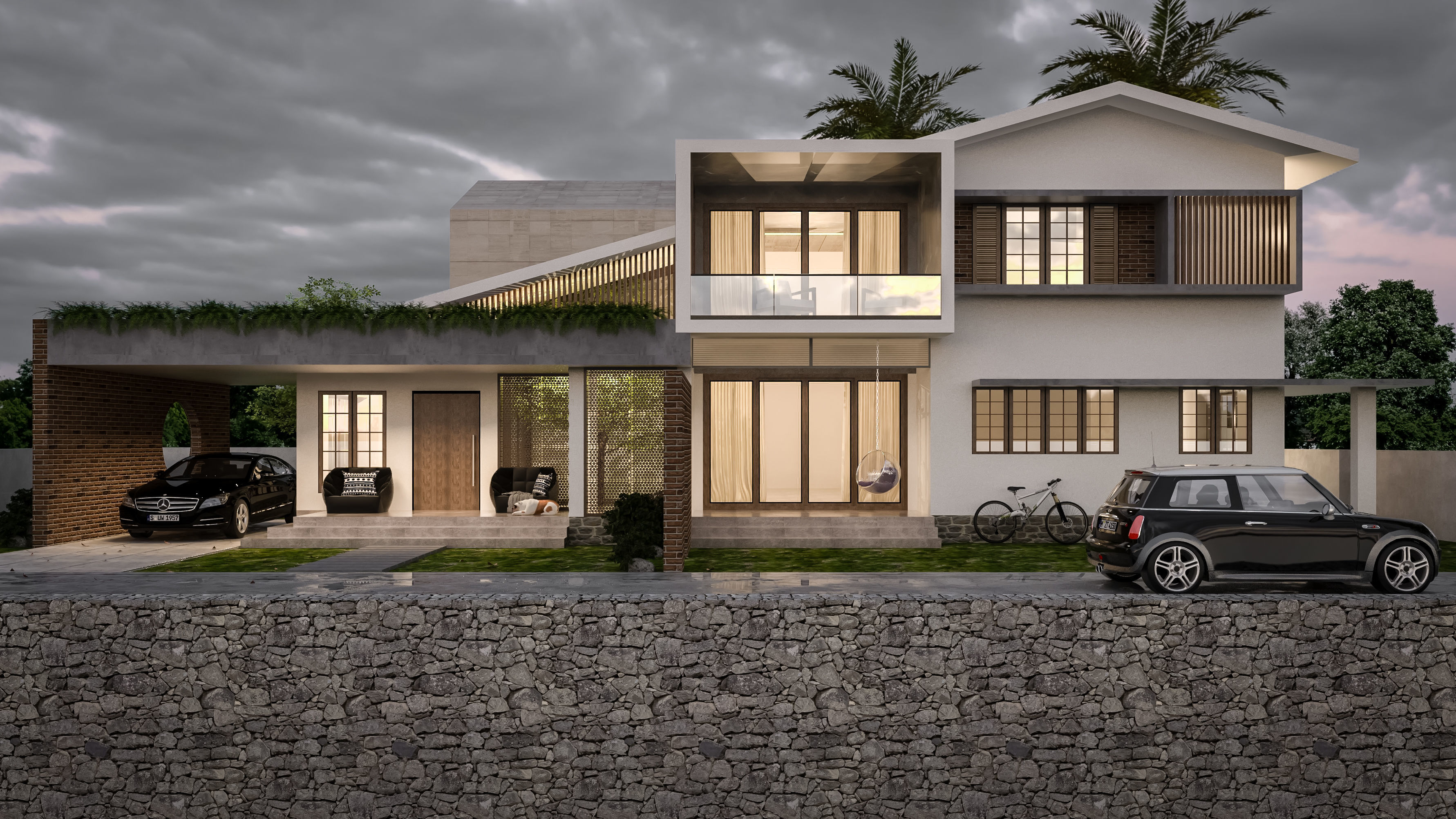 Modern House 3D model_2