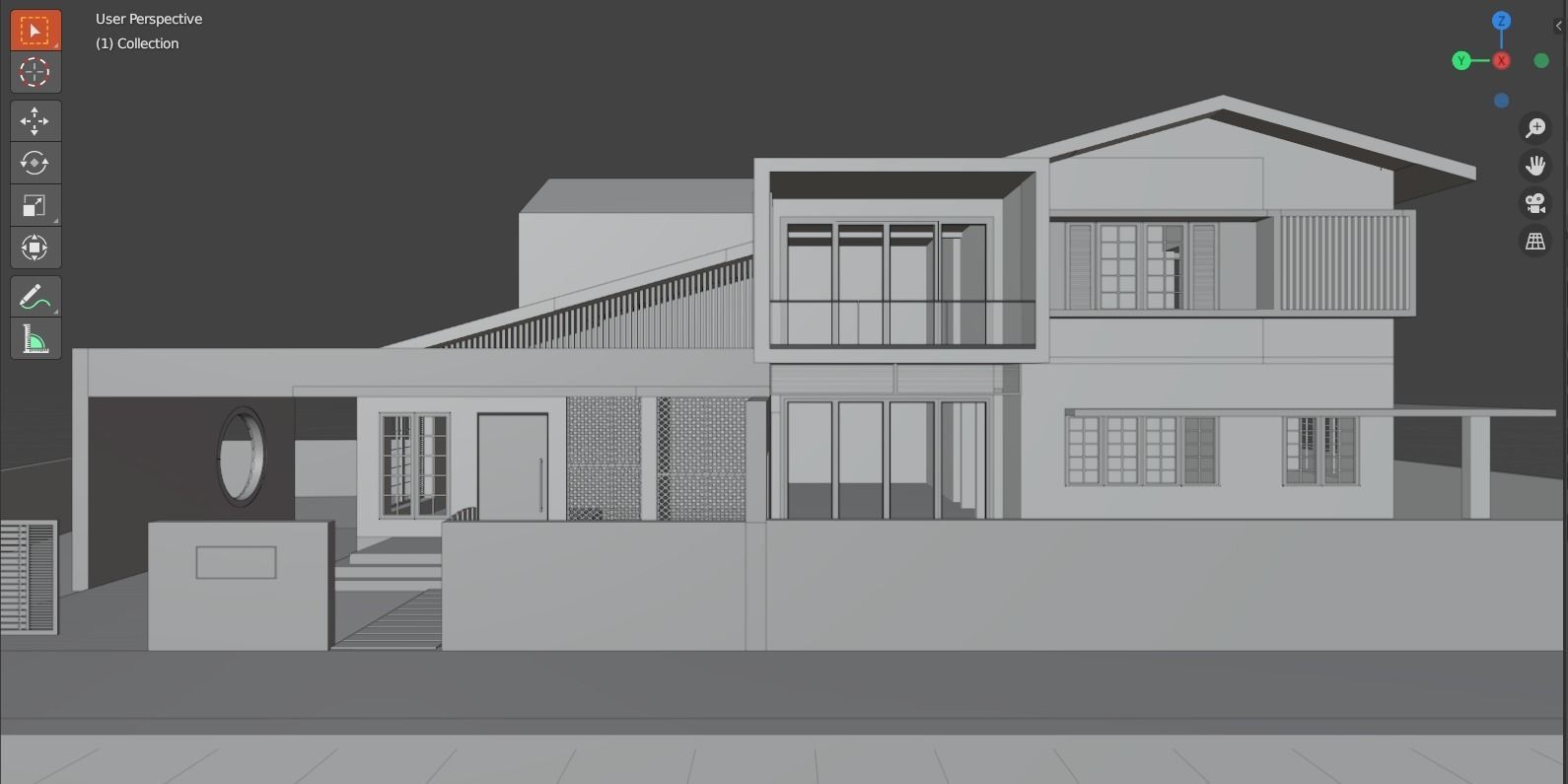 Modern House 3D model_4