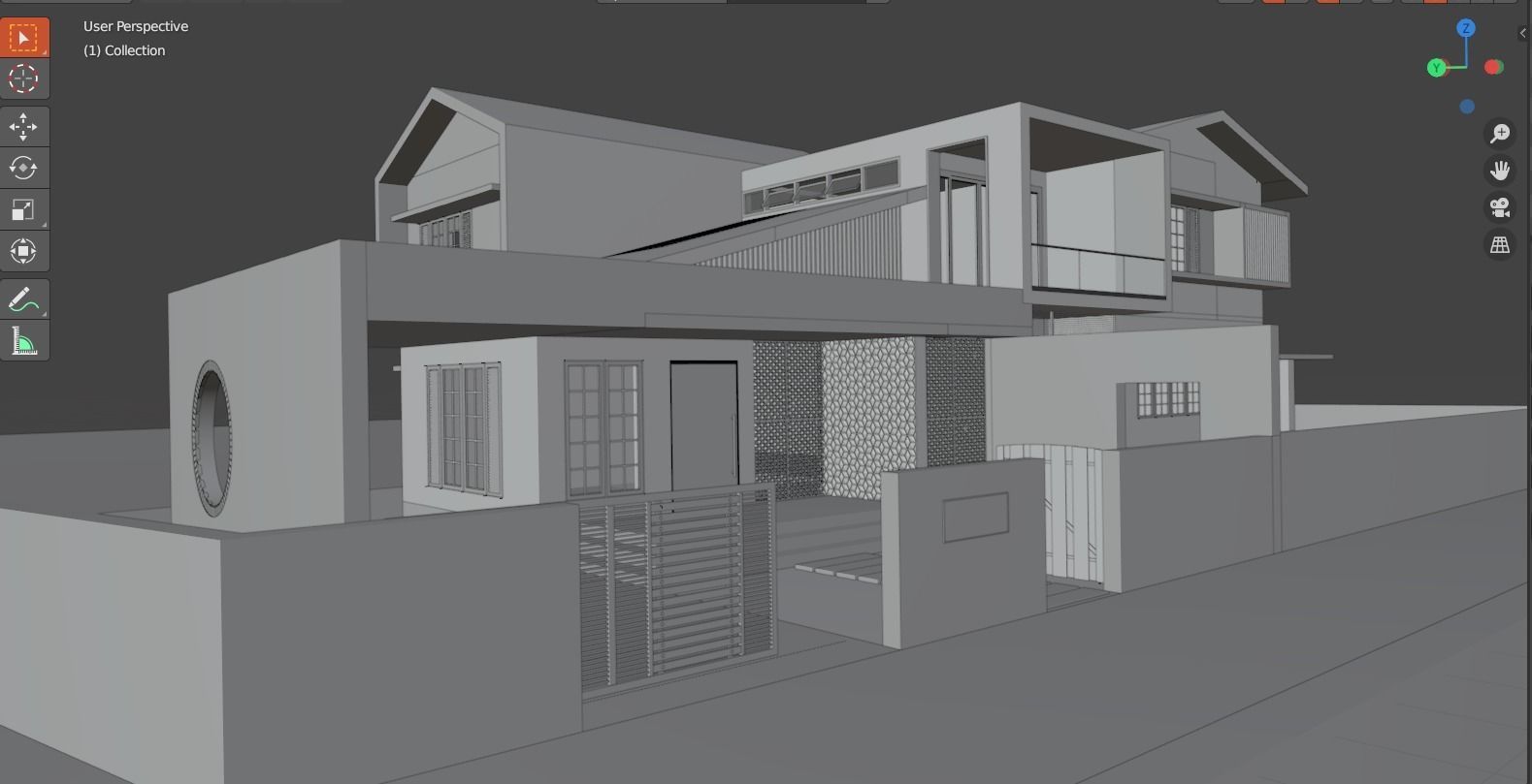 Modern House 3D model_3