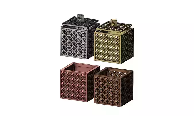 Moucharabieh box and vase