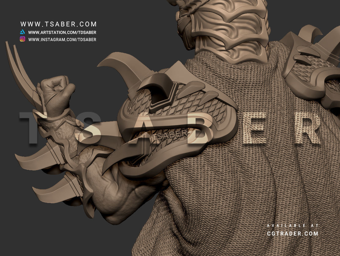Shredder Bust - TMNT Collectibles 3D print model_22