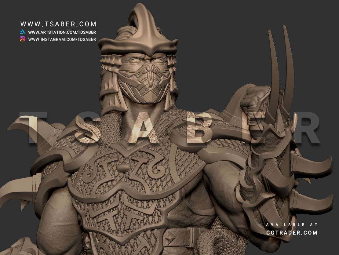 Shredder Bust - TMNT Collectibles 3D print model_19