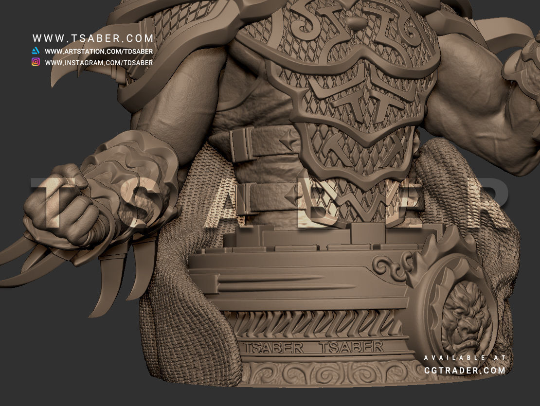 Shredder Bust - TMNT Collectibles 3D print model_20