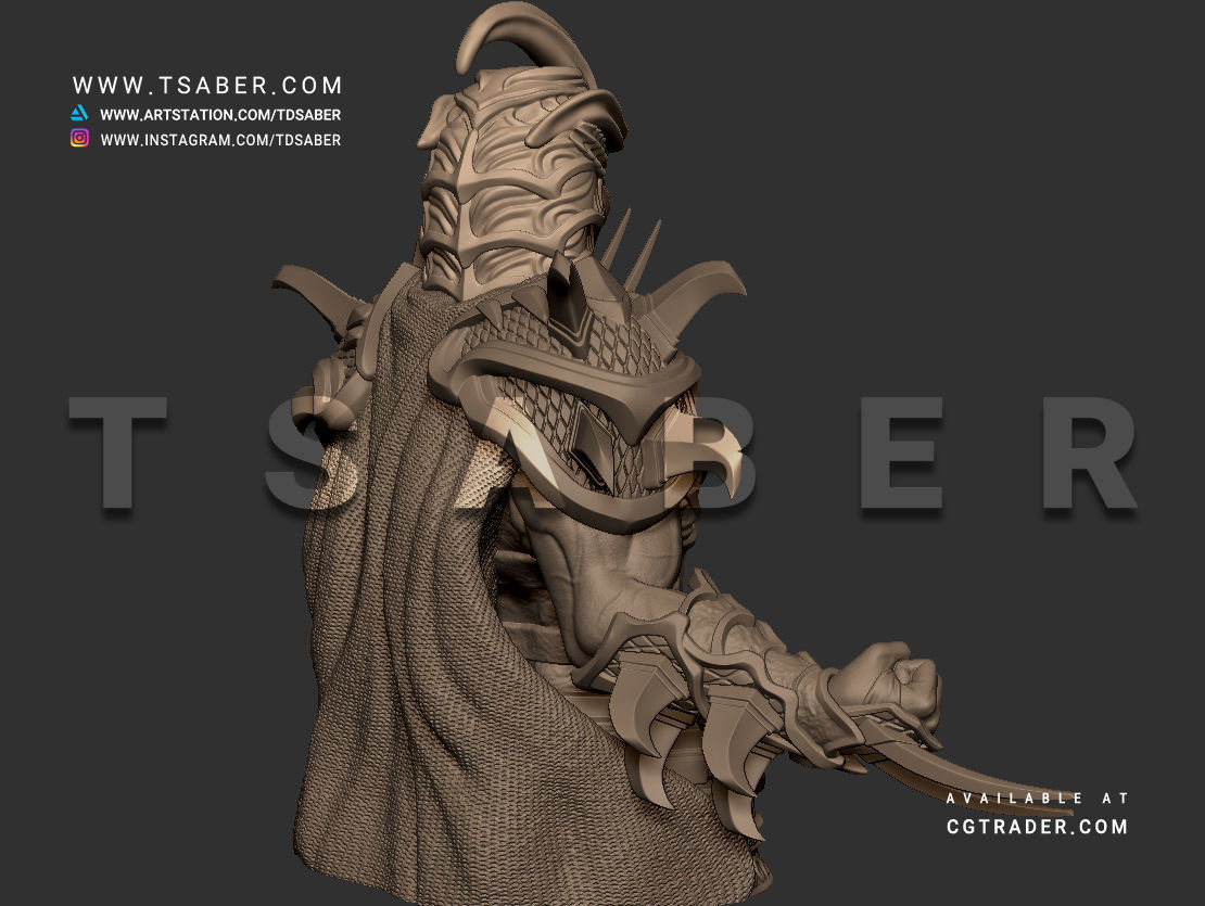 Shredder Bust - TMNT Collectibles 3D print model_12